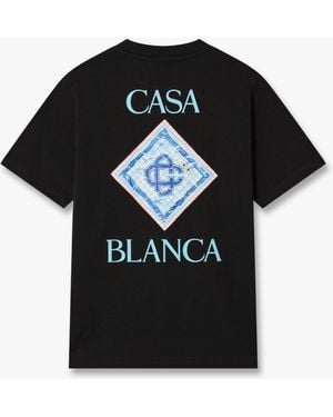 Casablanca Paris Pool Short Sleeve T-Shirt, By - Black