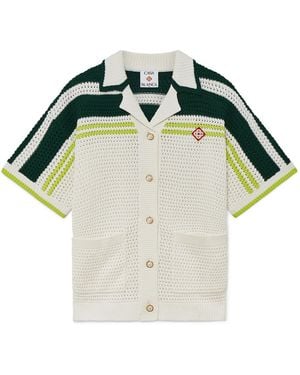 Casablanca Paris Chemise De Tennis En Crochet - Green
