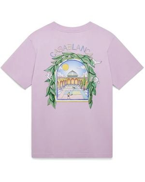 Casablanca Paris T-Shirt À Manches Courtes L'Arche De Tennis - Pink
