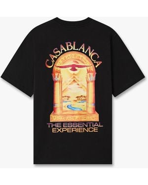 Casablanca Paris Hermons Mirage L'Arche Short Sleeve T-Shirt, By - Black