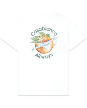 Casablanca Paris Orbite Autour De L' Short-Sleeve T-Shirt, By - White