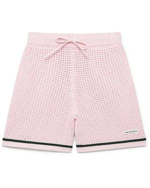 Casablanca Paris Short De Polo En Coton Mouliné - Pink
