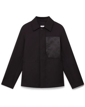 Casablanca Paris Veste De Travail En Laine - Black