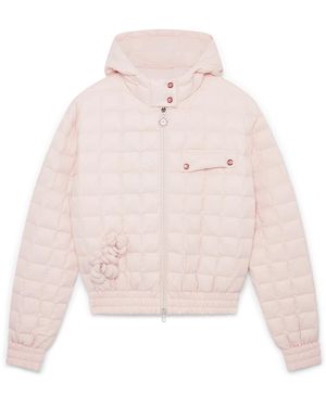 Casablanca Paris Veste À Capuche En Nylon Matelassé - Pink