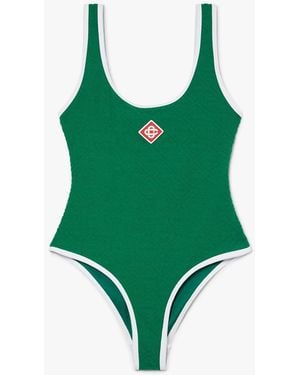 Casablanca Paris Maillot De Bain Une Pièce À Monogramme - Green