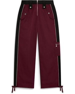 Casablanca Paris Nylon Monogram Raver Trousers, By - Purple