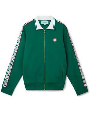 Casablanca Paris Sweat-Shirt À Fermeture Éclair Laurel - Green