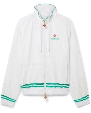 Casablanca Paris Veste De Survêtement Avec Détails Laser - White