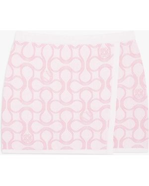 Casablanca Paris Mini-Jupe Portefeuille Optic Drop - Pink