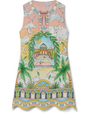 Casablanca Paris Robe De Cocktail Paysage Ideal - White