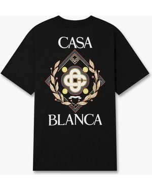 Casablanca Paris Championship Short Sleeve T-Shirt, By - Black