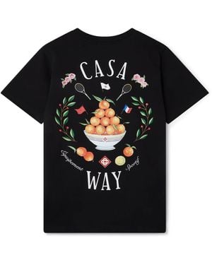 Casablanca Paris Casa Way Short Sleeve T-Shirt - Black