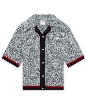 Casablanca Paris Cotton Mouliné Short Sleeve Shirt, By - Grey