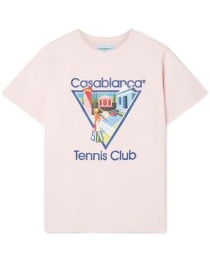 Casablanca Paris La Joueuse T-Shirt, By - Pink