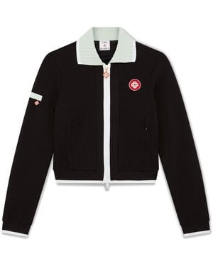 Casablanca Paris Veste De Survêtement En Viscose - Black