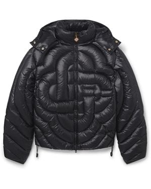 Casablanca Paris Doudoune Matelassée En Nylon À Monogramme - Black