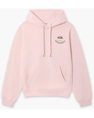 Casablanca Paris Laduree X Casablanca Embroidered Hooded Sweatshirt, By - Pink