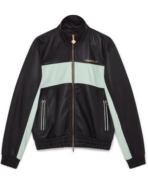 Casablanca Paris Veste De Survêtement En Cuir - Black