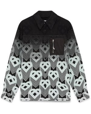 Casablanca Paris Veste-Chemise À Monogramme Dégradé - Black