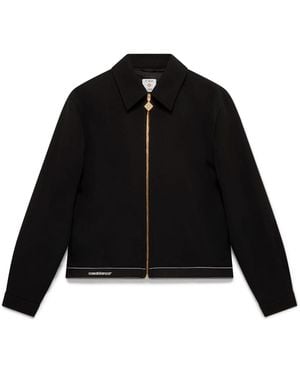 Casablanca Paris Veste De Costume Sportif En Laine - Black
