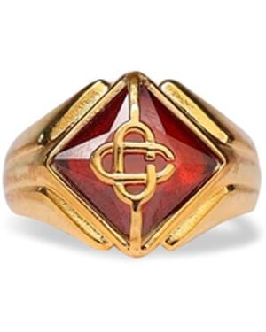 Casablanca Paris Casa Signet Ring, By - White