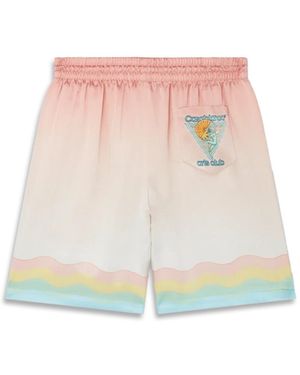 Casablanca Paris Short En Soie Arts Club - Pink