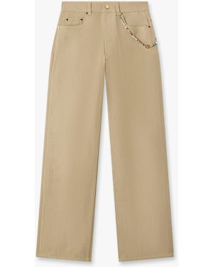 Casablanca Paris Desert Canvas Denim Jeans, Size By - Natural