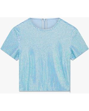 Casablanca Paris Hotfix Short Sleeve T-Shirt, By - Blue
