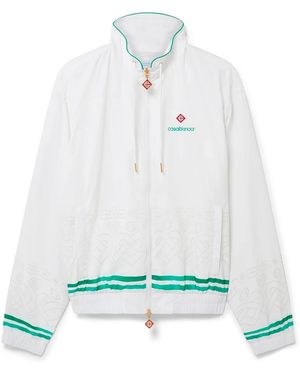 Casablanca Paris Veste De Survêtement Avec Détails Laser - White