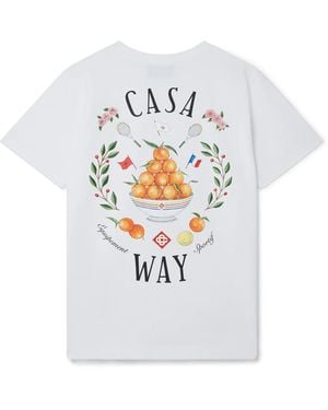 Casablanca Paris Casa Way Short Sleeve T-Shirt - White