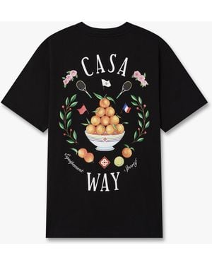 Casablanca Paris Casaway Short Sleeve T-Shirt - Black