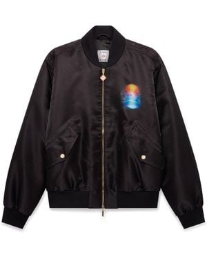 Casablanca Paris Bomber En Organza Gradient - Black