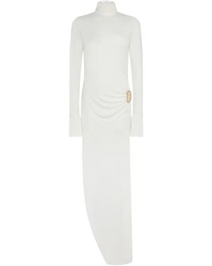 Casablanca Paris Tucked Sheath Dress, By - White
