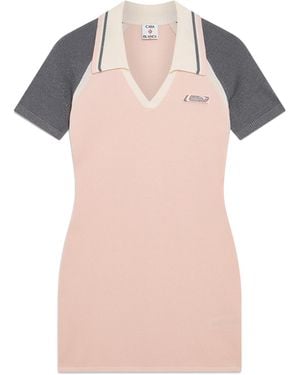 Casablanca Paris Robe Polo De Tennis En Mérinos - Pink