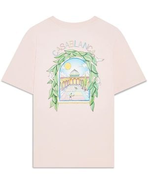 Casablanca Paris T-Shirt À Manches Courtes L'Arche De Tennis - Pink