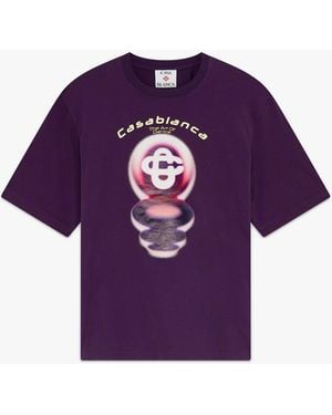 Casablanca Paris The Art Of Dance Short Sleeve T-Shirt, By - Purple