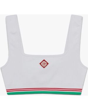 Casablanca Paris Seamless Bralette By - White