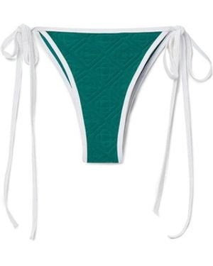 Casablanca Paris Monogram Bikini Bottom - Blue