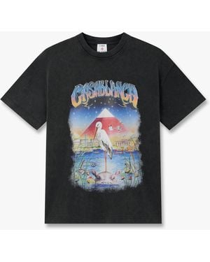 Casablanca Paris Egypt As It Was Oversized Short Sleeve T-Shirt, By - Black