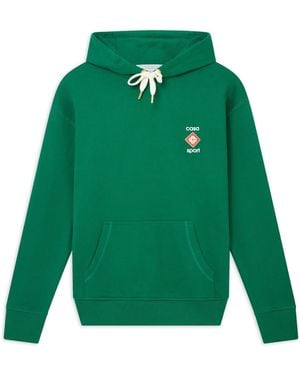 Casablanca Paris Casa Sport Logo Hooded Sweatshirt - Green