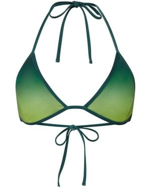 Casablanca Paris Gradient Bikini Top - Green