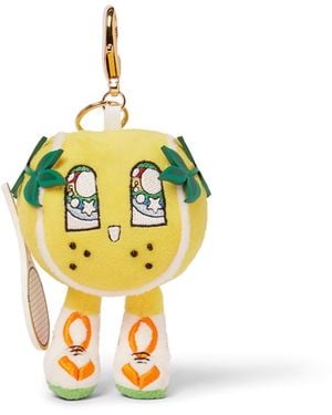 Casablanca Paris Breloque En Peluche Tennis Mascot - Metallic