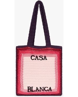 Casablanca Paris Crochet Bag By - Pink