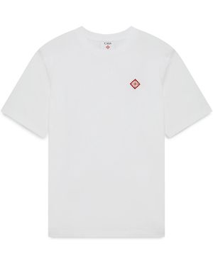 Casablanca Paris Classic Logo Short Sleeve T-Shirt, By - White