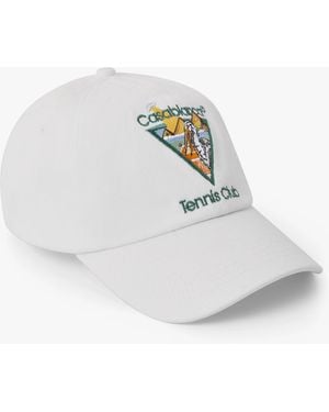 Casablanca Paris Tennis Club Icon Pyramid Abduction Cap By - White