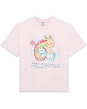 Casablanca Paris T-Shirt À Manches Courtes Manga Tennis Ball - Pink