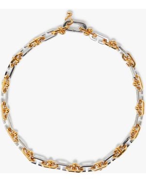 Casablanca Paris C Link Ball Necklace By - White