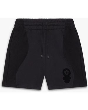 Casablanca Paris Short De Survêtement Noir À Logo Floqué Squash - Black
