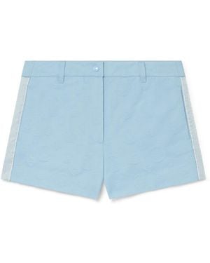 Casablanca Paris Mini-Short À Monogramme - Blue