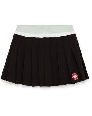 Casablanca Paris Mini-Jupe Plissée Scuba - Black